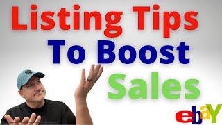 eBay Listing Tips To Help Boost Sales and Search Ranking