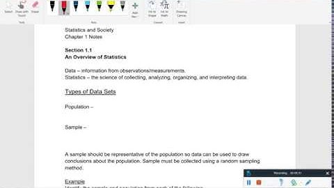 Chapter 1.1 - An Overview of Statistics
