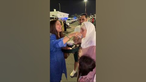 استقبال اسطوري ماما جات الحج 🕋