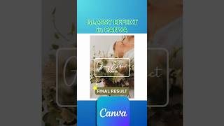 GLASSY EFFECT IN CANVA #canvatutorial #canvatips #glasseffect