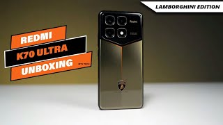 Unboxing the Redmi K70 Ultra Lamborghini Special Edition ⚡- First Impressions