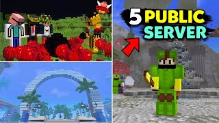 Top 5 Best Public SMP For Minecraft PE || Public Server For MCPE || Vizag OP screenshot 1