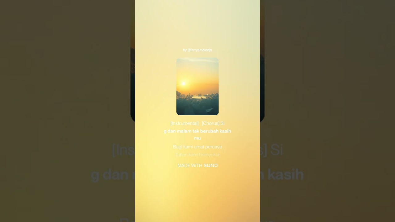 #Lagu rohani mentari pagi