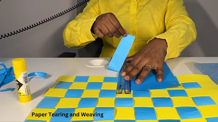 ASMR Paper Tearing and Paper Weaving ASMR (Bubble Gum Chewing)