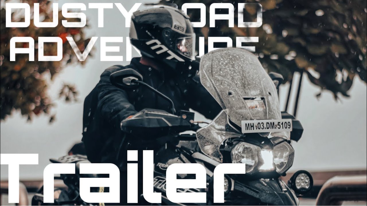 Dusty road adventure, Trailer, Tiger 800 xcx - Powai to South Mumbai