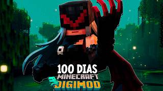 SOBREVIVÍ 100 DÍAS en MINECRAFT DIGIMON y EVOLUCIONÉ A PERFECT