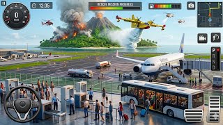 Realistic Airport Simulator + Island Fire Rescue 🌋✈️ screenshot 2