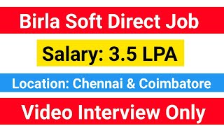 Birla Soft Job notifications | Engineer Trainee | B E | 2022 | Chennai | Coimbatore screenshot 1