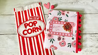 Easy No Sew Junk Journal Using a Dollar Tree Popcorn Bag! (Part 1)