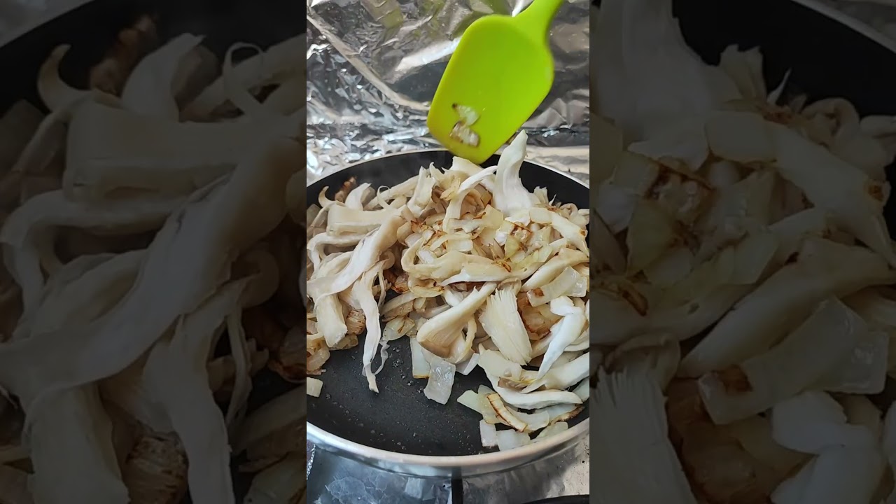 Грибы ВЕШЕНКИ в сметане - это неимоверно вкусно, полезно и просто! #shorts