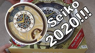 2020 Seiko melodies in motion wall clock QXM386BRH unboxing and review -  YouTube