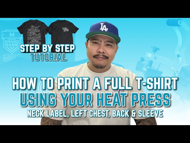 How to Use a Heat Press Machine: Step-By-Step Instructions – All Print Heads