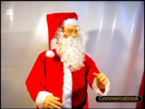 Papai Noel 1,8 Mt Dança E Canta Inglês Espanhol Toca Mp3 - YouTube