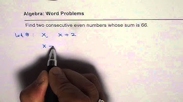 Two Consecutive Even Numbers Linear Equation Solution