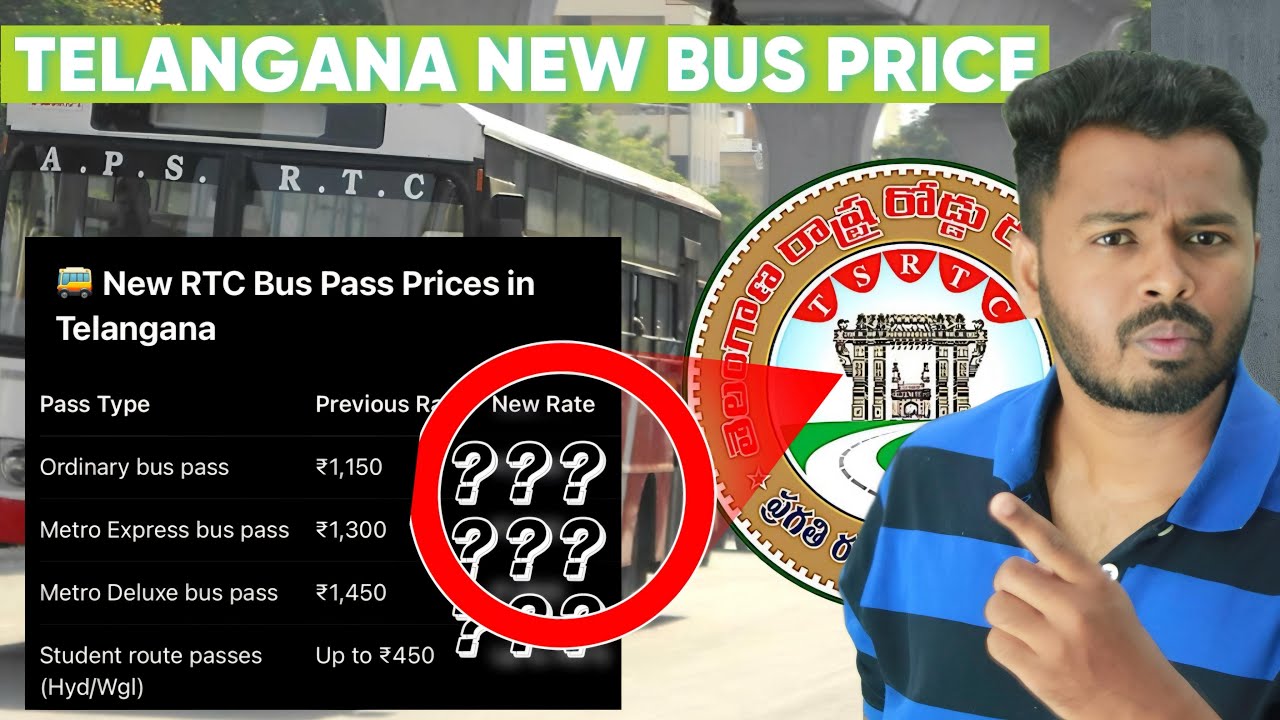 Telangana RTC Bus Prices Hiked | New RTC Pass Rates Out – Must Know!