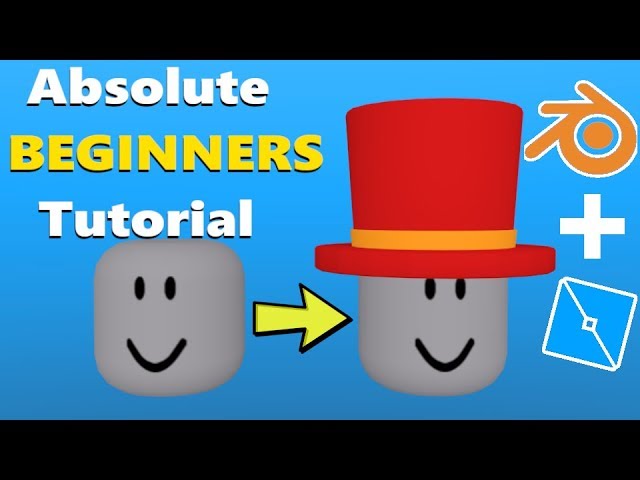 How To Make Your Own Roblox Hat Roblox Blender Tutorial Youtube - how to use blender for roblox hats