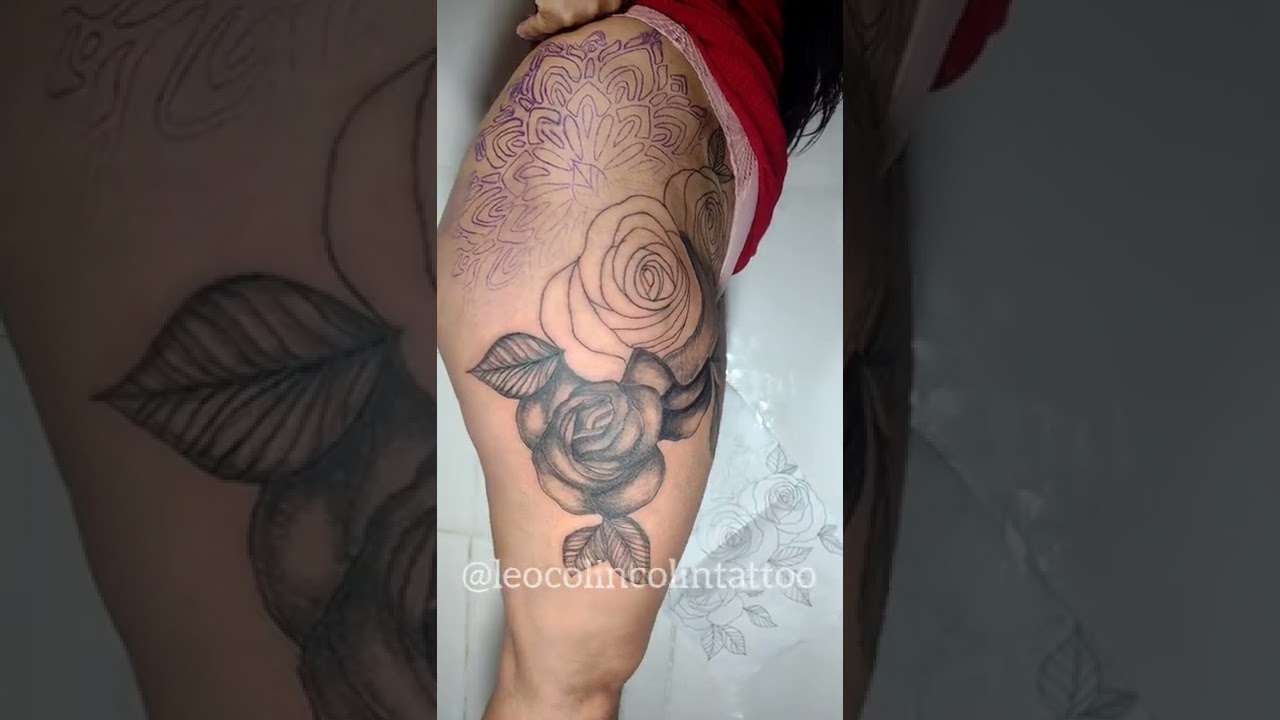 Tattoo Floral Rosas tattoo #shorts