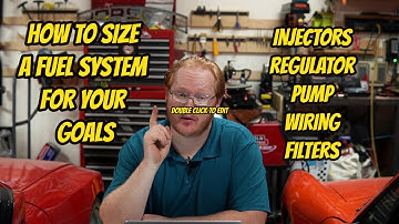 Fuel Injection Sizing for YOUR goals - On a Budget! Injectors, Pump, Wiring, Filters, Regulator