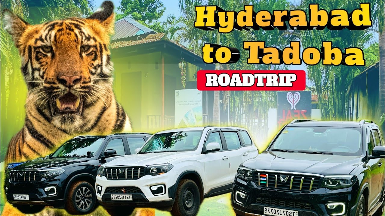 Hyderabad to Tadoba Roadtrip | ScorpioN Convoy Reaches Kolara Zone| Zeal Resort #tadoba #tigersafari