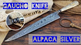 Gaucho Knife - Alpaca Silver Handle