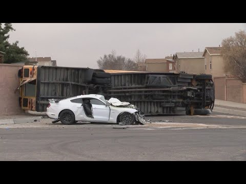 Driver involved in Albuquerque school bus crash charged