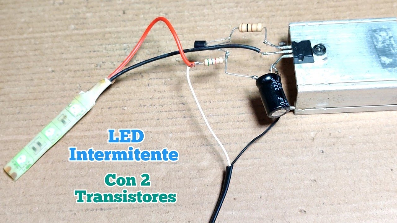 LED Intermitente Con Transistor tip41c y bc547