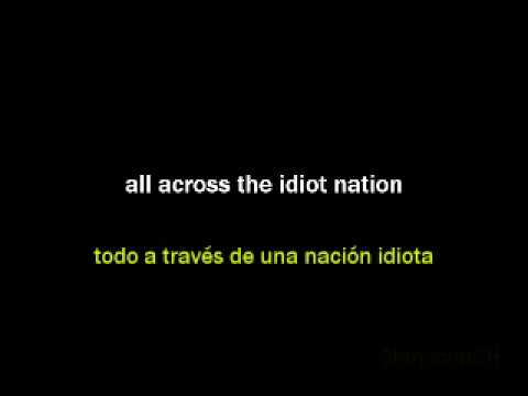 You are an idiot//español//letra 