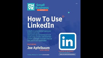 LinkedIn Basics with Joe Apfelbaum
