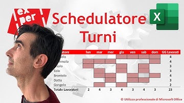 EXCEL - TRUCCHI E SEGRETI: ⚒ Schedulazione turni di lavoro con formato automatico