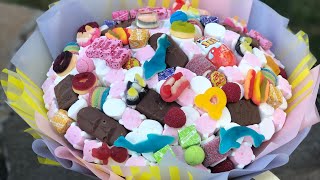 Букет из конфет желеек и маршмелоу  / Bouquet of jelly candies and marshmallows Vkusbuki