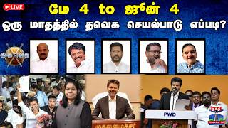 🔴LIVE : ஆயுத எழுத்து || CM Vijay | மே 4 to ஜூன் 4: ஒரு மாதத்தில் தவெக செயல்பாடு எப்படி? (04.06.2026) screenshot 3