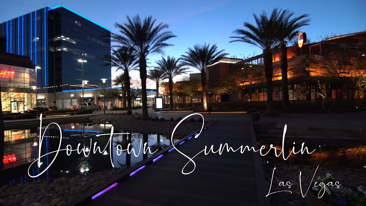 4K Walking Tour of Downtown Summerlin Las Vegas, NV January 2019