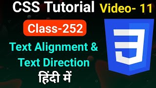 CSS text-align, text-decoration  in hindi | CSS Tutorial for Beginners Video-11