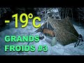 Grands froids ep3  bivouac hivernal  19 c 22f  randonne raquettes  zpacks duplex  4k 