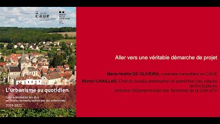 L'urbanisme au quotidien - module 3 - Vers une véritable démarche projet - CAUE 21 - mars 2021