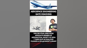 GATE Aerospace engineering coaching, live class, recorded lectures, test series, assignment solution