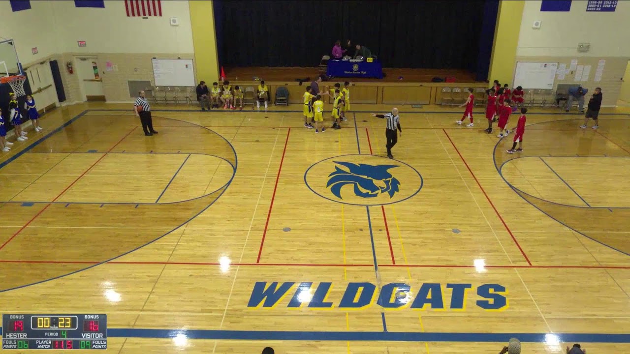 Hester Jr High vs Rhodes 84.5 Boys' Middle School Basketball YouTube
