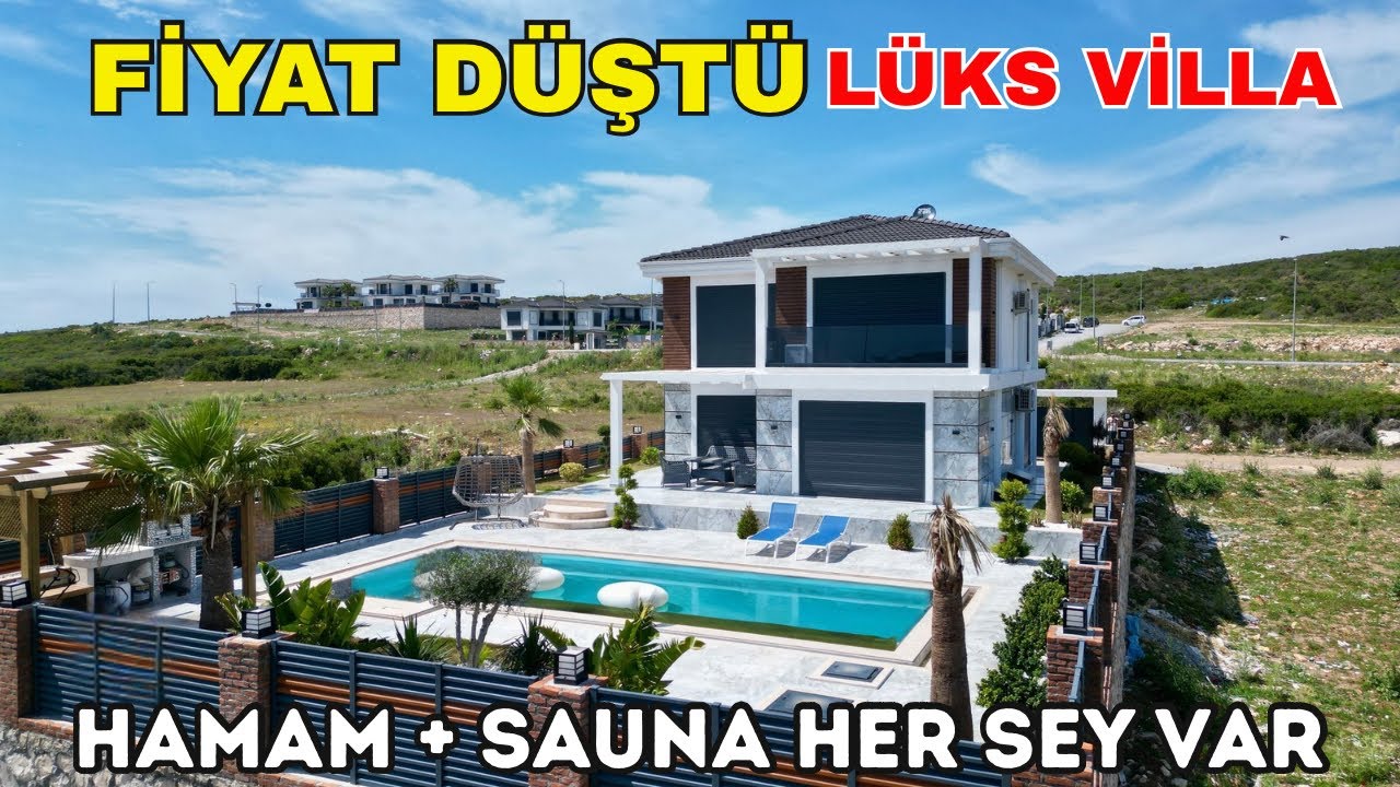 ‼️Satıldı‼️Fiyat Düştü Lüks Villa Turu Eşyalı Didim Merkezde 530 m2 Arsa İçinde E-1077