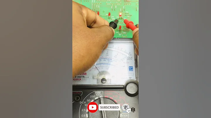 DIY LED bulb tester with analog multimeter #ledbulb #shorts