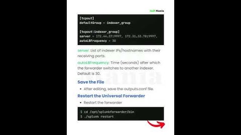 How to Configure Load balancing in Splunk Universal Forwarder.mp4