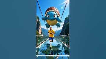 Ultimate Pokemon Fight: CR7 vs Messi vs Neymar vs Mbappe (AI Art)#ronaldo #messi #pokemon