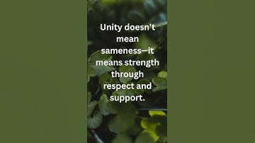 Unity Is Our Strength, Not Our Sameness.#motivationalquotes#yourlife #quotes#successmotivation#facts
