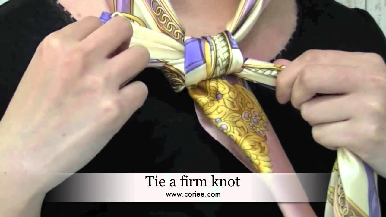 How To Tie a Butterfly Knot of Your CORIEE Silk Scarf 