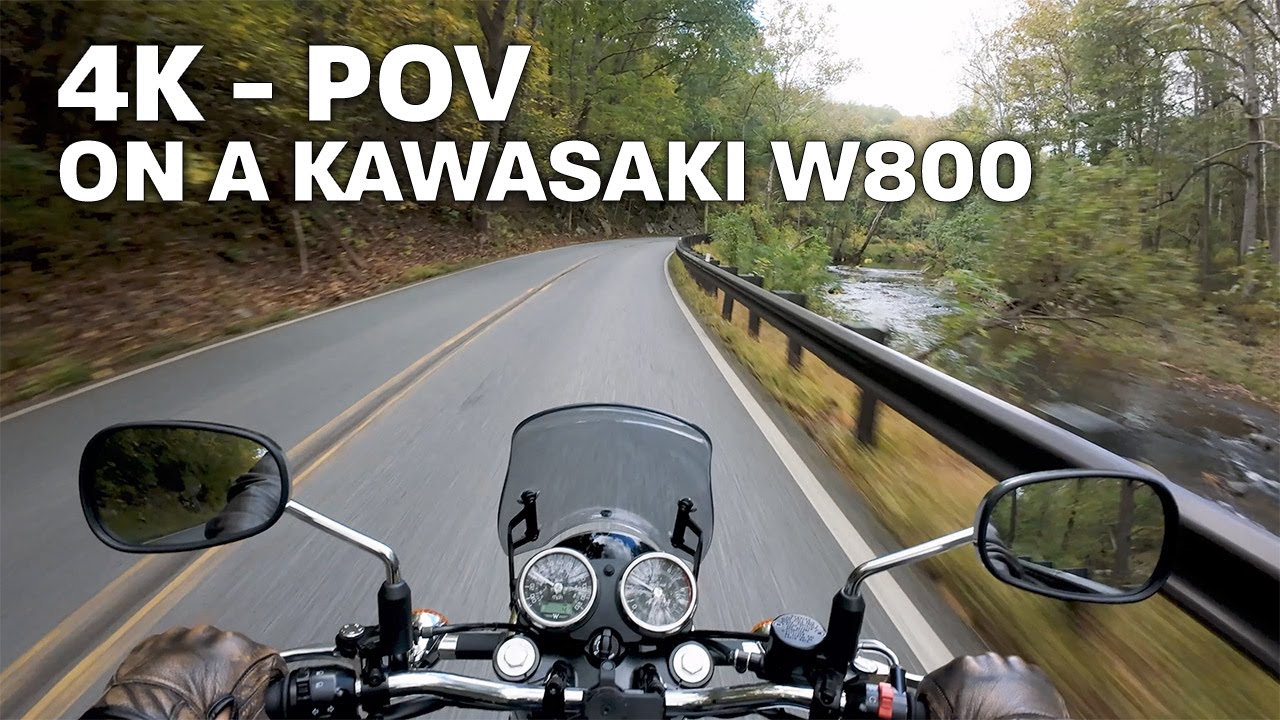 Kawasaki W800 to Rocks SP (real sound, no music) | POV Ride 1