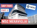 MSC Meraviglia Ship Tour - Top Decks, Buffet and Pools