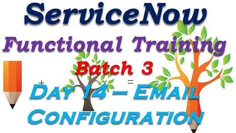 Batch3 :: Day 14 || Email Configuration || ServiceNow Functional Training #Shorts #Short