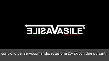 controllo per servocomando, rotazione DX-SX con due pulsanti