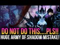 Solo leveling arise   do not make this mistake with army of shadows