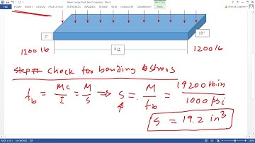Wood Beam Design Application Explained with Practical Example Strength and Mechanics of Materials