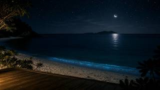 Moonlit Ogasawara Cove | Gentle Ocean Waves for Sleep (3 Hours) screenshot 5